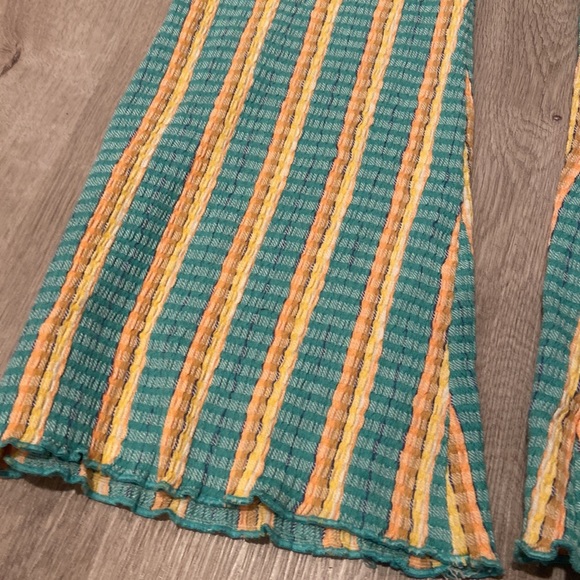 NWT Free People Fine Line Slip Stretchy Striped Pants - Picture 3 of 4